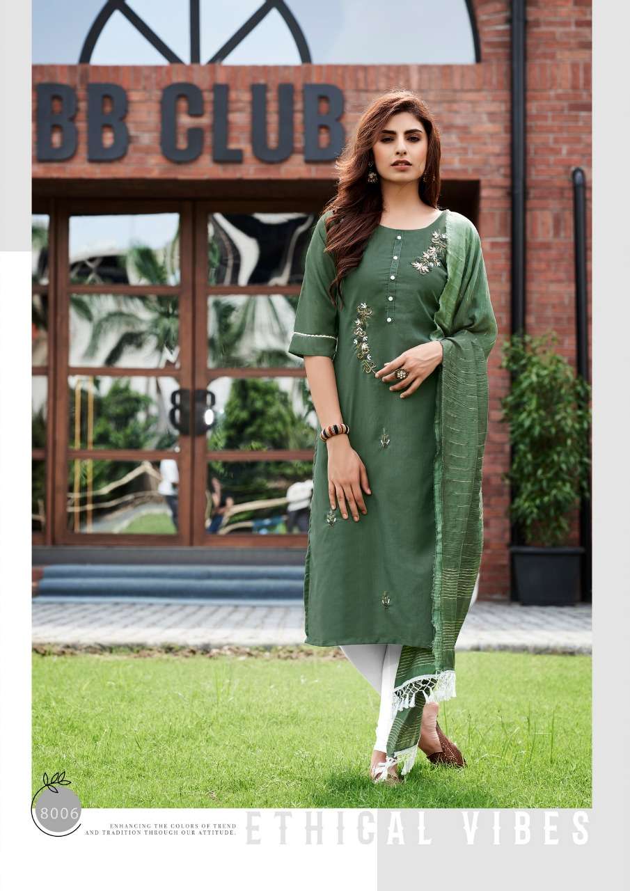 Parra Studio-Chunnri Vol 8-Maska-Masline-Khatli-Work-Kurti-Weaving-Border-Lace-Work-Dupatta-8006
